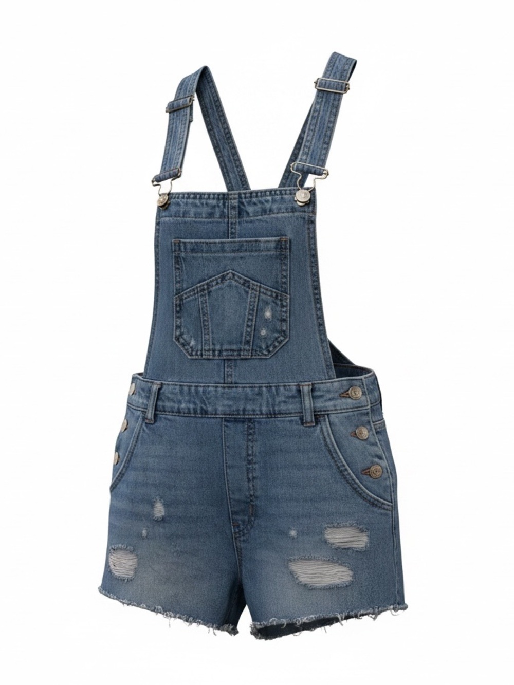 H&M Blue Denim Short Overalls